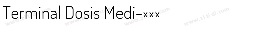 Terminal Dosis Medi字体转换